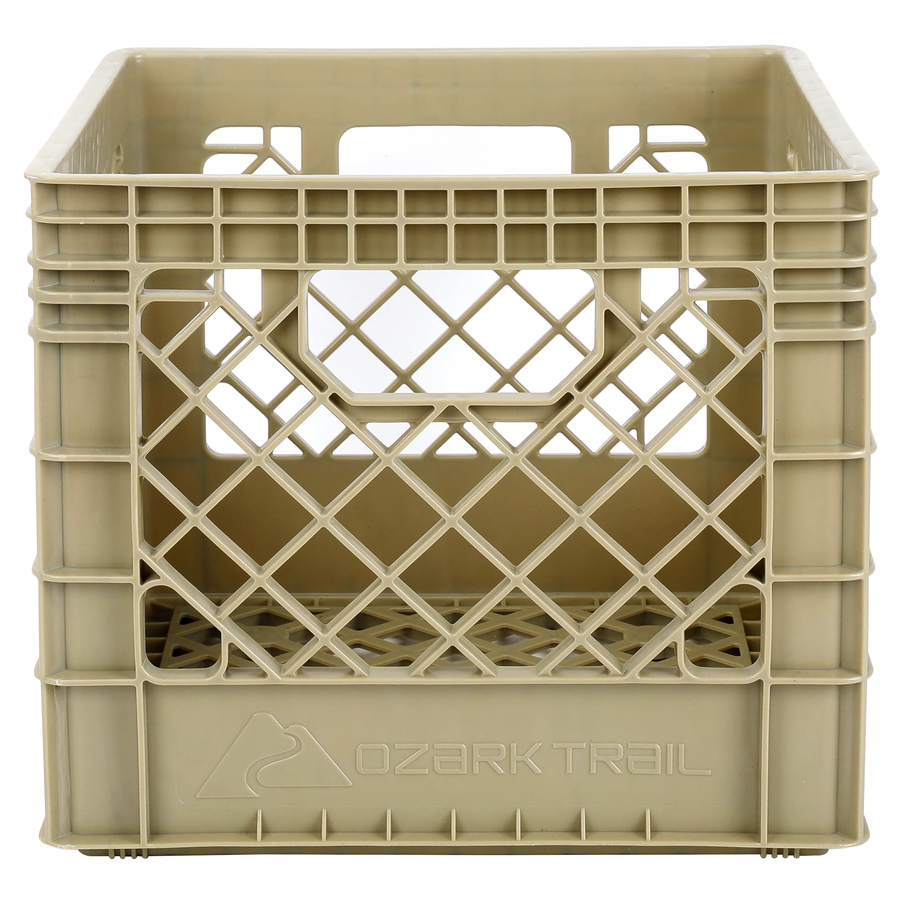 Ozark Trail Kayak Gear Storage Crate, Durable Plastic, 13 in x 13 in x 11 in, Tan