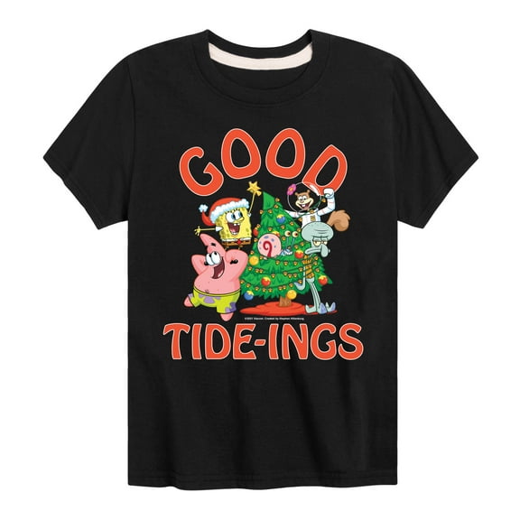 SpongeBob SquarePants - Good Tide - Toddler And Youth Short Sleeve Graphic T-Shirt