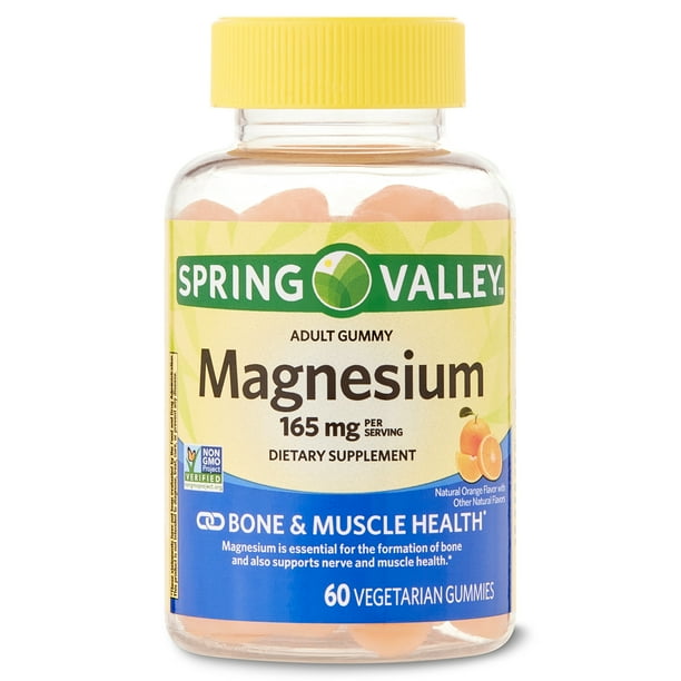Spring Valley Magnesium Vegetarian Gummies, 165 mg, 60 Count