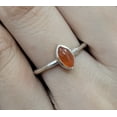 thumbnail image 6 of Natural Carnelian Solitaire Ring-Carnelian Birthstone Ring-Carnelian Vintage Ring Sterling Silver-Carnelian Agate Ring-Red Carnelian Ring, 6 of 14