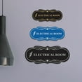 thumbnail image 2 of Designer Electrical Room (Lightning) Sign (Navy Blue / White) - Medium, 2 of 5