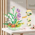 thumbnail image 3 of JM Kit de construcción de ramo de flores, bloques de construcción de flores bonsái, plantas artificiales, juegos de construcción de flores, mini ladrillos no compatibles JM, 3 of 5