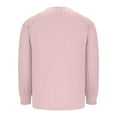 thumbnail image 6 of JJHGVB Warm Sweaters for Women Baggy Sweater Tunics Tops for Women Womens Fashion Womens Sweater Ladies Sweaters Basic Tops for Women Pink 2XL, 6 of 9