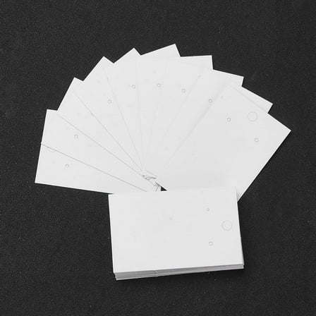 100 Pcs Paper Earring Display Card Jewelry Packaging Supplies DIY Earrings Holder Retail Show