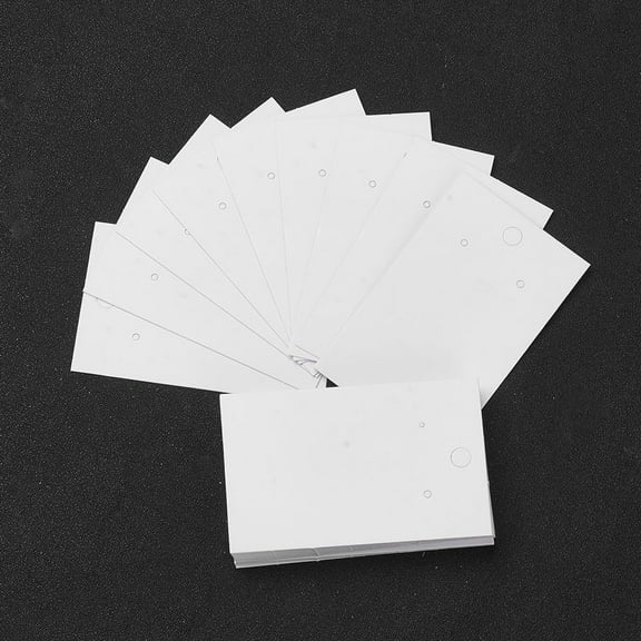 100 Pcs Paper Earring Display Card Jewelry Packaging Supplies DIY Earrings Holder Retail Show