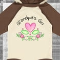 thumbnail image 4 of Inktastic Grandpa's Girl Heart Flowers Girls Long Sleeve Baby Bodysuit, 4 of 5