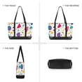 thumbnail image 6 of FORMRS Canvas Laptop Tote Bag for Women with 15.6" Computer Compartments Shoulder Handbag, Retro Round, 6 of 7