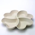 thumbnail image 1 of Heart Shaped Fruit Platter Creative Plates Storage Box Dried Fruit Snack Plates Divided Candy Dessert Plate Container Snack White, 1 of 6