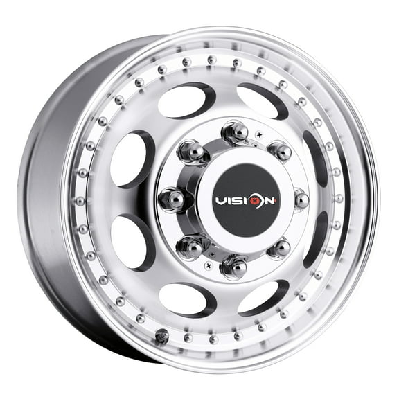 16x6 Vision 181 Hauler Dually Front Machined Wheel 8x170 (115mm)