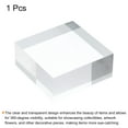 thumbnail image 3 of Acrylic Display Stand Base 2x2x1 Inch Solid Clear Square Display Riser, 3 of 5