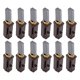 thumbnail image 3 of Escobilla de carbón Yashi para motor de aspiradora eléctrica 12 piezas marrón, 3 of 5