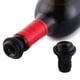 thumbnail image 5 of Bomba de vino - Juego Sommelier Vacu Vide con 4 tapones de triple brida - La mejor manera de almacenar vino - Edición negra (Plata), 5 of 5