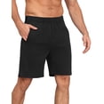 thumbnail image 2 of Unisex Tear Away Shorts 9" Snap On Athletic Shorts Cotton Post Knee Hip Surgery Recovery Lounge Short with Pockets, 2 of 7