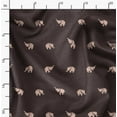 thumbnail image 2 of Soimoi Brown Fabric - By the Yard - 56 Inch Wide - Elephant Animal Print Fabric - Exotic Designs for Apparel and Home Decor Printed Fabric, 2 of 6