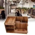 thumbnail image 5 of Estante Organizador De Escritorio De Madera, Caja De Almacenamiento De Mesa Que Ahorra Espacio Para Bolígrafos Para La Oficina Para La Escuela ANGGREK Otros, 5 of 5