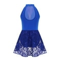 thumbnail image 2 of iEFiEL Girls Floral Lace Sequins Ballet Leotard Mesh Lyrical Latin Dance Dress, 2 of 7