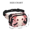 thumbnail image 4 of Easygdp Cute Axolotl Sakura Blossoms Fanny Packs para Mujeres y Hombres, Bolsa de Cinturón, Bolsos de Cruz para Trabajo/Correr/Senderismo, 4 of 9