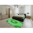 thumbnail image 4 of Ahgly Company Indoor Rectangle Patterned Neon Green Area Rugs, 8' x 10', 4 of 6