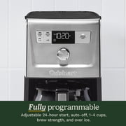 Cuisinart Coffee Maker, 14-Cup PerfecTemp Programmable Coffee Machine Glass Carafe with 1-4 Cup Setting, Brew Strength Control, Brew Pause, and Over Ice Function, White, DCC-3500W