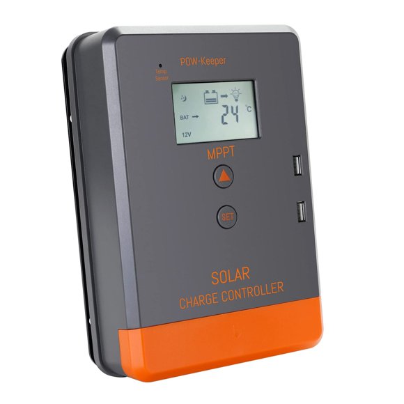 PowMr MPPT Charge Controller 20Amp 12V 24V AUTO, Solar Charge Controller Intelligent Regulator w/LCD Display for AGM, Gel, Flooded and Lithium Battery Charging