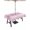 Pink, variant on Outdoor Tablecloths with Umbrella Hole & Zipper, Pink Summer Coastal Round Tablecloths 60 Inch, Modern Ocean Waves Starfish Shell Waterproof Table Cloth, Patio/Pool/Picnic Table Covers
