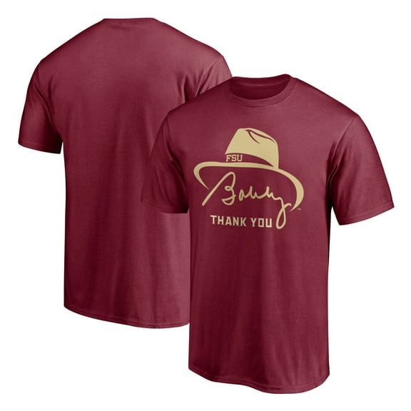 Men's Bobby Bowden Garnet Florida State Seminoles Thank You T-Shirt