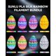 thumbnail image 3 of Paquete de filamentos para impresora 3D SUNLU PLA Silk Rainbow, 2 kg, 3 of 9