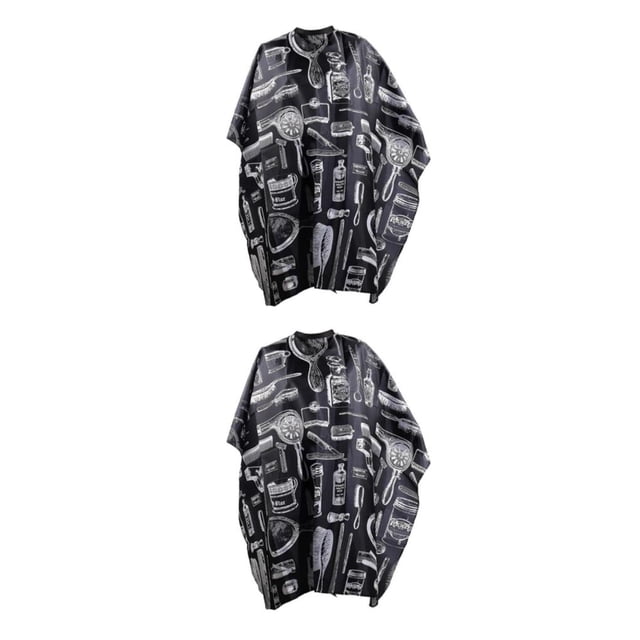 maskred Salon de Coiffure de Haute Qualité Robe Shampooing Cape Tablier-39 x 55 Bleu Type D 2Set