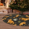 thumbnail image 6 of Lsque Funny Fox by the Field Print Christmas Tree Skirt, Tree Skirt with Ties or Velcro, Perfect for Holiday Decorations, Halloween, and New Year-48", 6 of 7