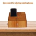 thumbnail image 3 of BESTYASH Wooden Mobile Phone Storage Box with Multi Grid Desktop Organizer for Office and Classroom, 3 of 6
