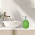 thumbnail image 2 of Unique Bargains 1 Pc Reusable Pineapple-shaped Soap Dispenser 11.84oz Green Silver Tone, 2 of 6