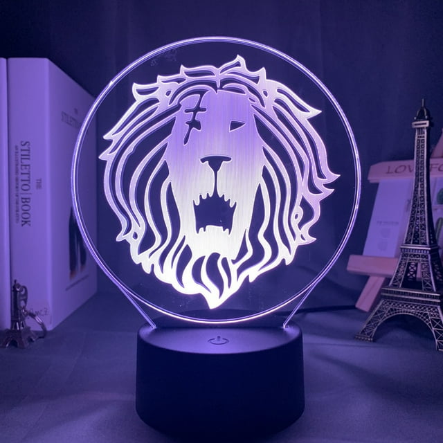 Luz nocturna LED 3D Seven Deadly Sins Superbias, cambio de color