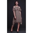 thumbnail image 2 of Bimba Damask Print Womenâ€™s Chic Style Cold Shoulder Shift Dress Summer Tunic -Medium, 2 of 6