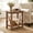 Honey Brown, variant on LEDREM 2 Tiers Side Table, End Table for Living Room, Compact End Table for Narrow Areas, Ideal for Lounge, Apartment, Rustic Country Design