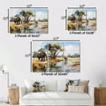 thumbnail image 4 of Designart "Illustrate Chobe Rhapsody wall art" Animals Art Living Room Set, 4 of 5