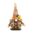 thumbnail image 2 of Vintage Faceless Gnome Scarecrow Decor, Hand Sewn Linen & Straw Fall Thanksgiving Tabletop Figurine, Rustic Farmhouse Mantel Window Sill Display Statue, Lazyguy, 2 of 6