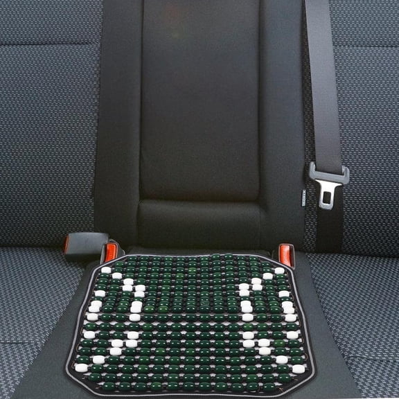CIMAXIC Automotive Cooling Seat Cover with Breathable Green Wood Beads for Comfort and Easy Maintenance