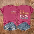 thumbnail image 2 of LYXSSBYX Mama Shirts for Women Short Sleeve Women's Letter Printed Double-Sided Printing Short Sleeved Casual Loose Top Short Sleeved Round Neck Top/shirt, 2 of 3