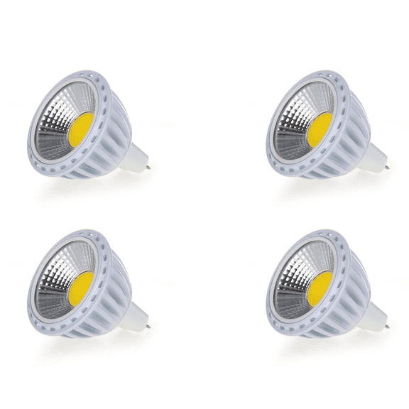 4X GU5,3 / MR16 6W COB LED Lamp Spot Light Bulb Light Bulb 420LM 60° 3000K Warm White DC 12V