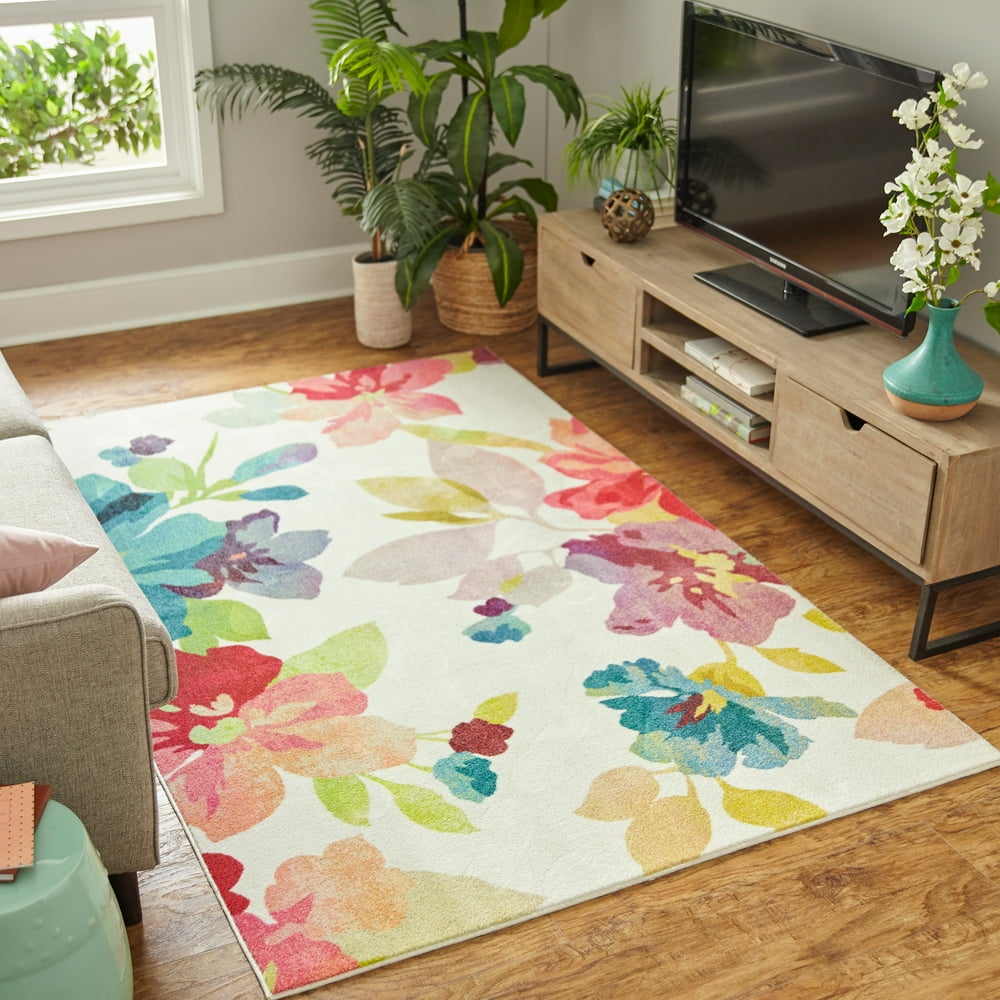 Mohawk Home Prismatic Dalton Gardens Multi Transitional Floral Precision Printed Area Rug 8x10 5056