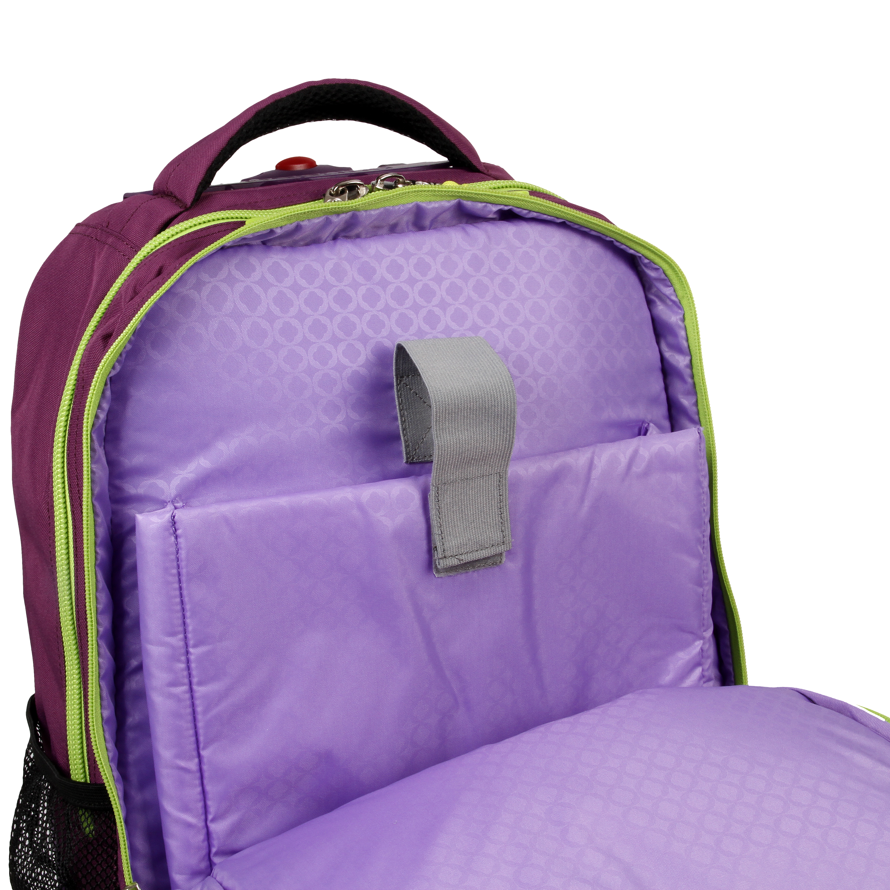 J World Girls Sundance 20" Rolling Backpack With Laptop Sleeve For School And Travel, Purple - image 3 of 9