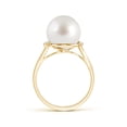 thumbnail image 2 of ANGARA South Sea Cultured Pearl and Diamond Bypass Ring in 14K Yellow Gold for Women | June Birthstone, Birthday, Anniversary, Jewelry Gift for Women | Pearl Ring, 2 of 7