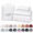 01 - White-King - 2 Pillowcases, variant on Bellaerie Luxury Viscose Size Sheet Set |ally Grown Ultra Soft & Breathable 18" Deep Pocket W/ Corner Straps