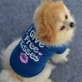 thumbnail image 5 of 1Pack Breathable Dog Shirt Summer Pet T-Shirt Lightweight Soft Puppy Clothes Comfortable Fashion Outfit For Small Medium Dogs Spring Summer Wear, Navy, M, 5 of 6