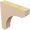 thumbnail image 5 of 2"W x 10"D x 10"H Thin Legacy Rough Cedar Woodgrain TimberThane Corbel, Primed Tan, 5 of 6