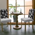 thumbnail image 3 of Dining Chair Covers Set of 8 Vintage Pastoral Black Flower Country Art Decoration Stretch Parsons Chair Slipcovers Removable Washable Chair Cover Protector for Kitchen Dining Room Hotel, 3 of 5