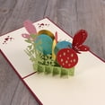 thumbnail image 1 of HONMEET Vivid 3D Up Colored Easter Cards with Floral Grass Patterns Perfect for Holiday Greetings, 1 of 7
