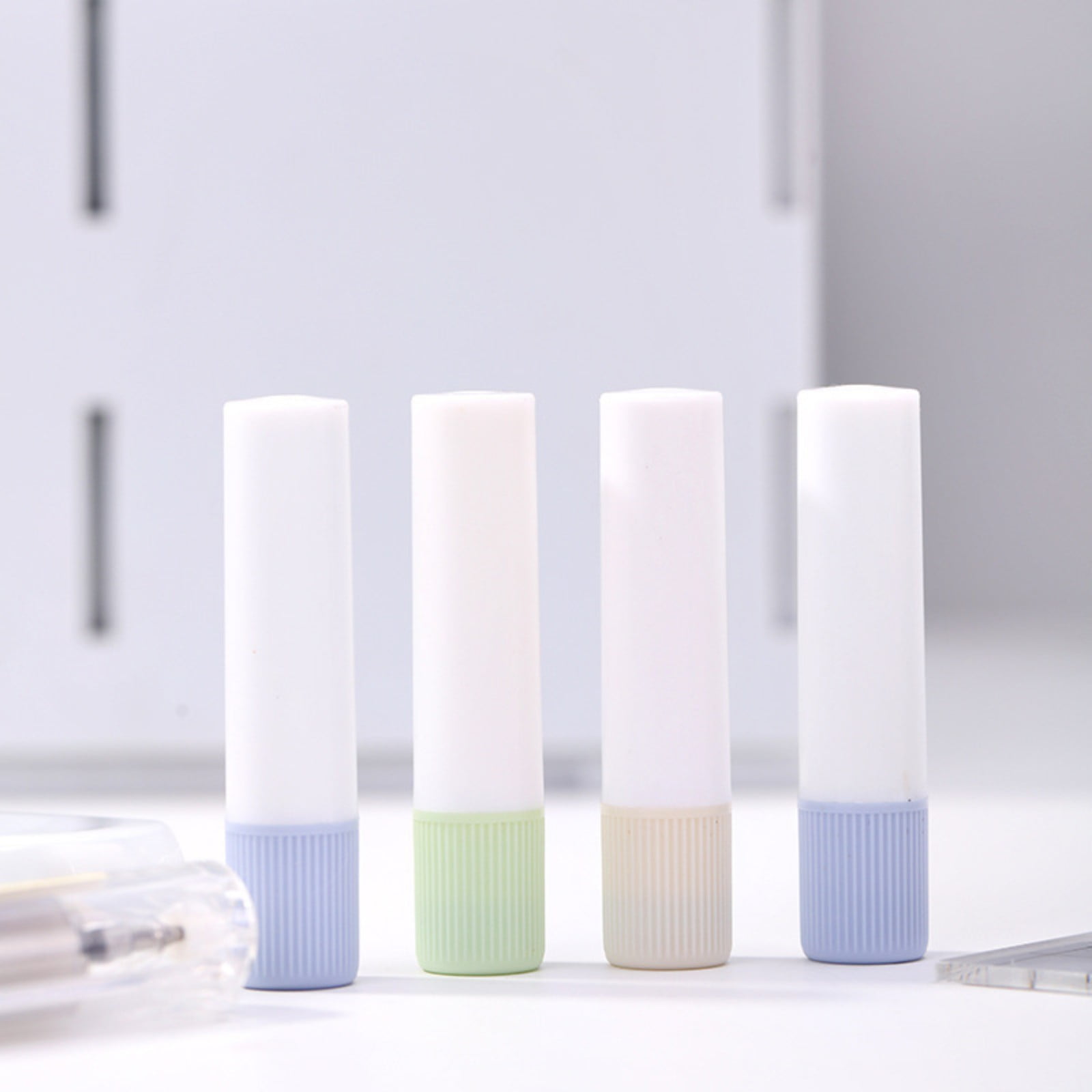 Solid Archival Glue Stick Pen, Adhesive Glue for Scrapbooking All Purpose Sticks for Bulletin Journals, Scrapbooks, Photos, Vision Board Supplies Home & Office Use, Washable, 12Pcs(White,2.2x0.4")
