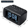 thumbnail image 5 of Digital Alarm Clock Radio with Large Display, Battery Backup, FM Radio, USB Charging, Sleep Timer, 5 of 6