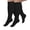 Black, variant on 4 Pairs Medical Sport Plus Size Compression Socks - 20-30mmhg Graduated Knee-High Support for Men & Women, Ideal for Soccer, Running, and Nurses